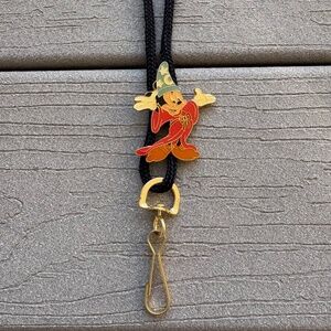 Disneyland ‘99 Mickey Mouse Sorcerer Lanyard Pass Holder